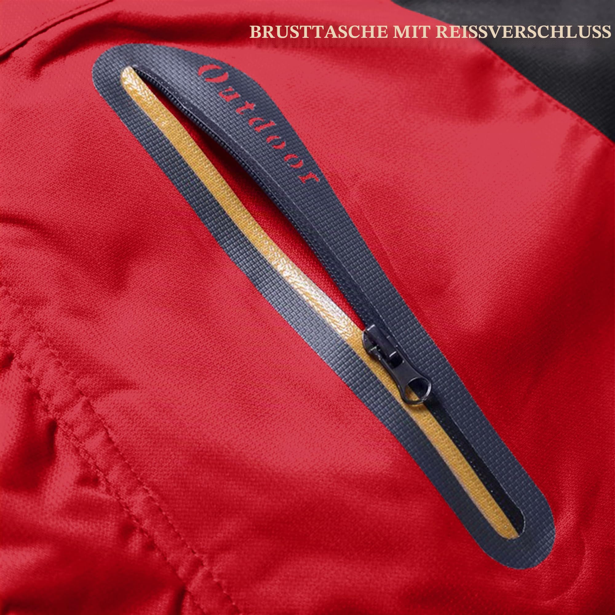 KEFITEVD Softshelljacke Herren Wasserabweisende Funktionsjacke mit Abnehmbarer Kapuze Leichte Outdoorjacke für Wandern Trekking