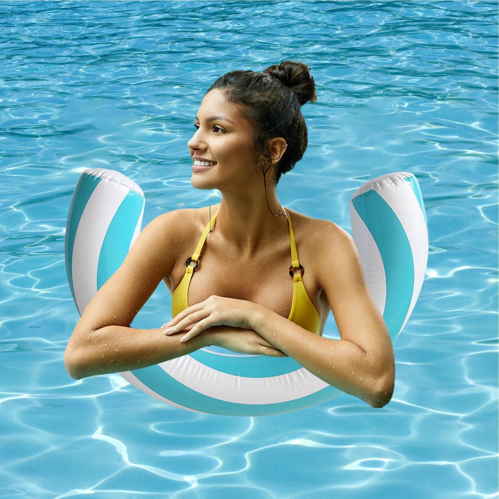 Nouille De Natation pour Et Adultes, Nouilles De Piscine Gonflable Incurvée, Frite Piscine Nouille Flotteur