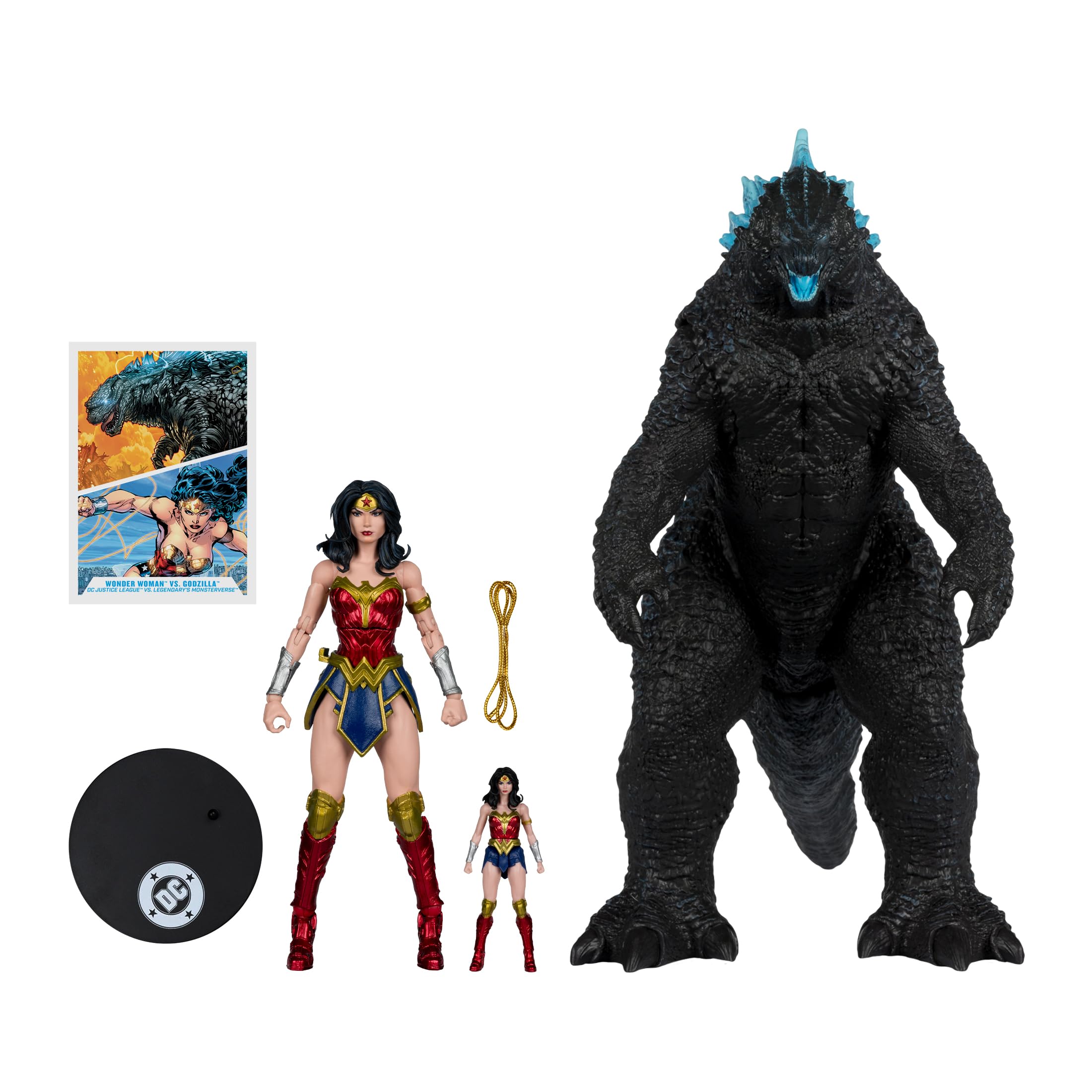 McFarlane Toys - DC Multiverse Wonder Woman kontra Godzilla (Liga Sprawiedliwości kontra Godzilla) 2 szt