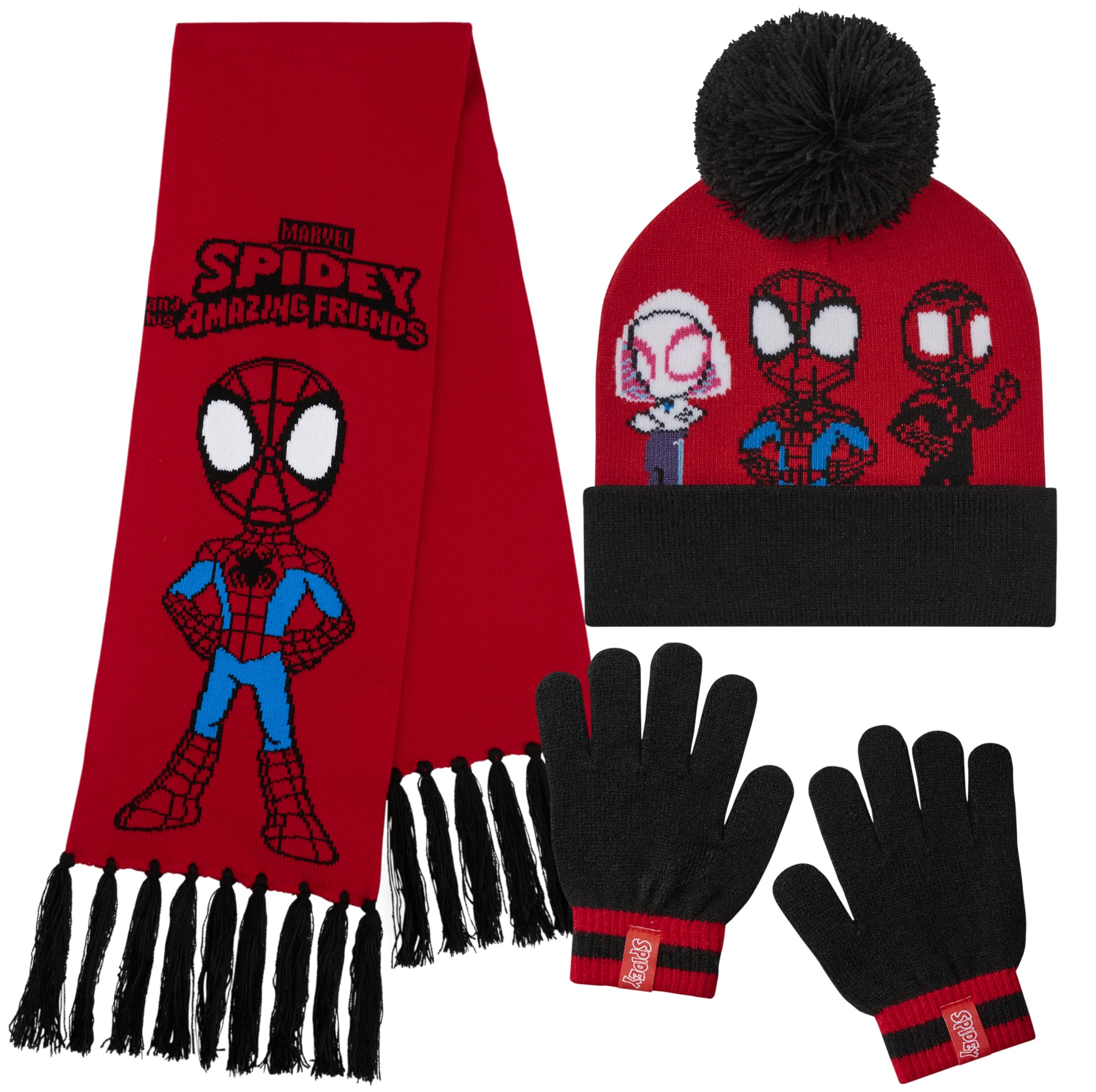 Marvel Accessori Invernali Set Bambino per Viaggi e Scolastici - Regalo Ragazzo