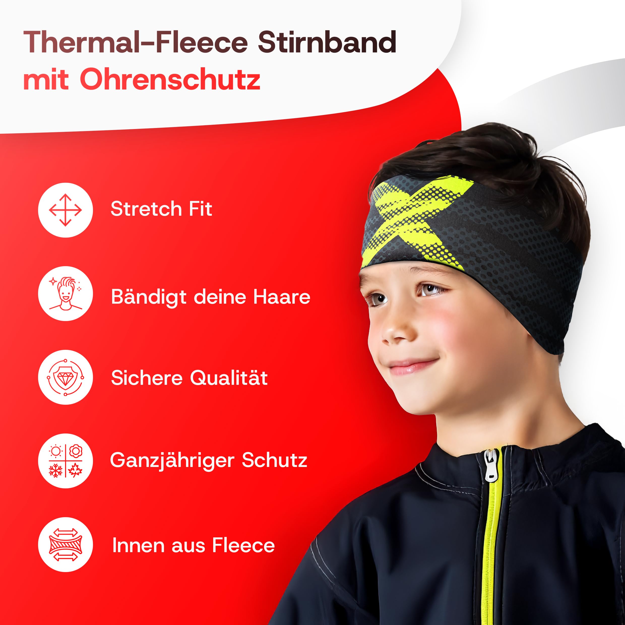 Bandeau de sport en polaire chaud pour les températures glaciales, cache-oreilles, bandeau, bandeau, randonnée, course, vélo, ski, loisirs