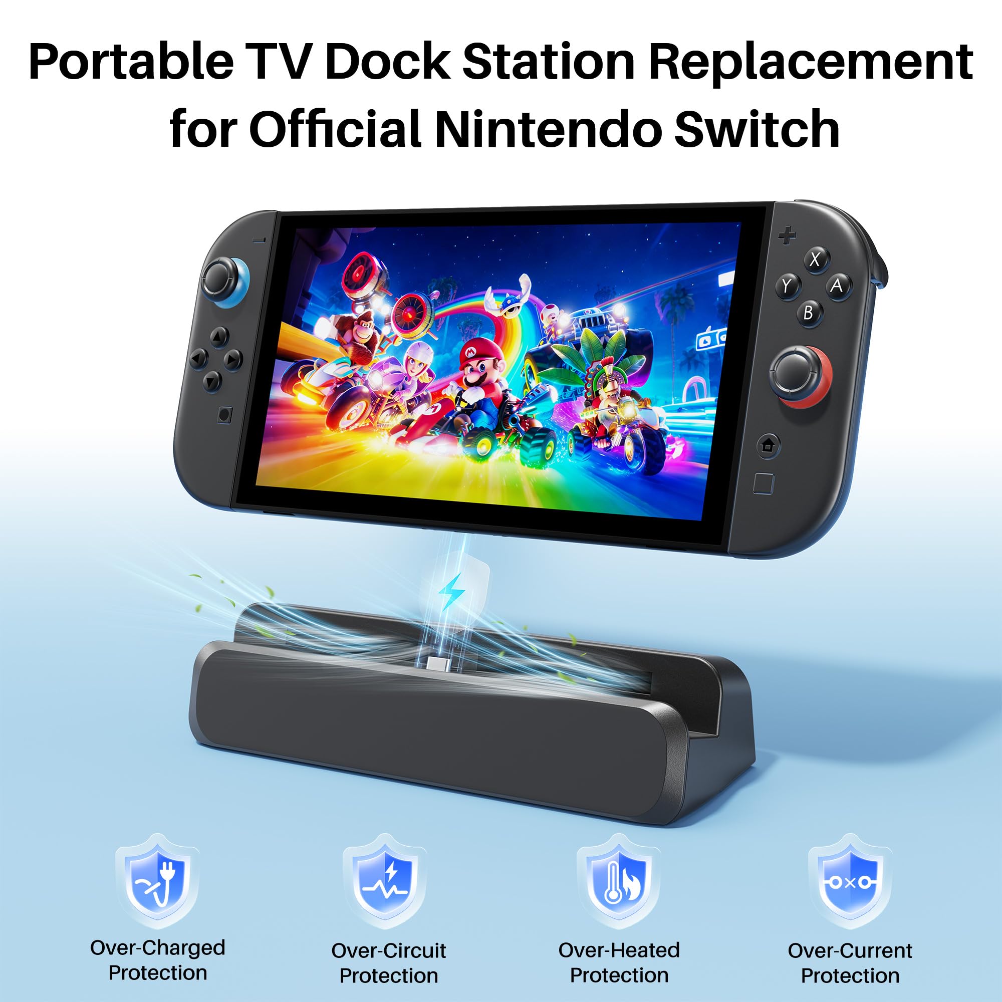 RREAKA 6 in 1 Switch Dock for Nintendo Switch OLED TV Adapter