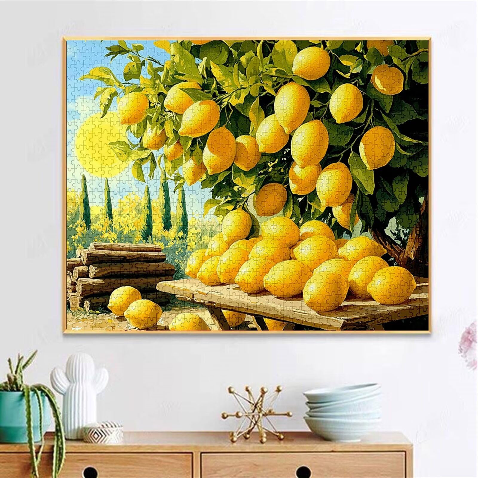 Puzzle 2000 Pezzi, 3 4 5 Anni Puzzle Frutta 6 7 8 Anni Giochi Educativi Sostenibili Con Motivi Per Adulti Da Gioco in Legno Di Alta Qualità Jigsaw Limone per Gioco Familiare, 2026 Regalo Natale H-7250