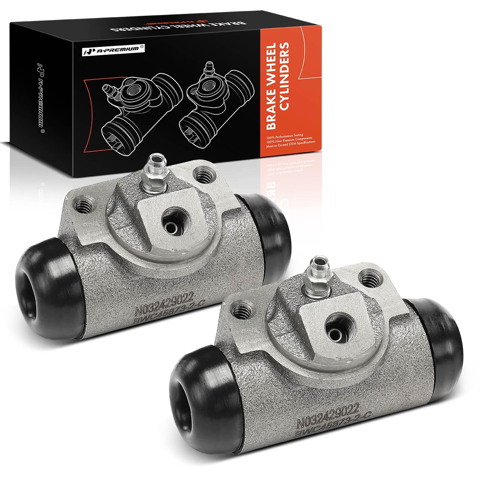 A-Premium Rear Drum Brake Wheel Cylinder Compatible with Select Chevrolet, Buick, GMC, Oldsmobile and Pontiac Models - Malibu, Impala, Camaro, Regal, Caprice, Apollo, Century, Electra, 2-PC Set