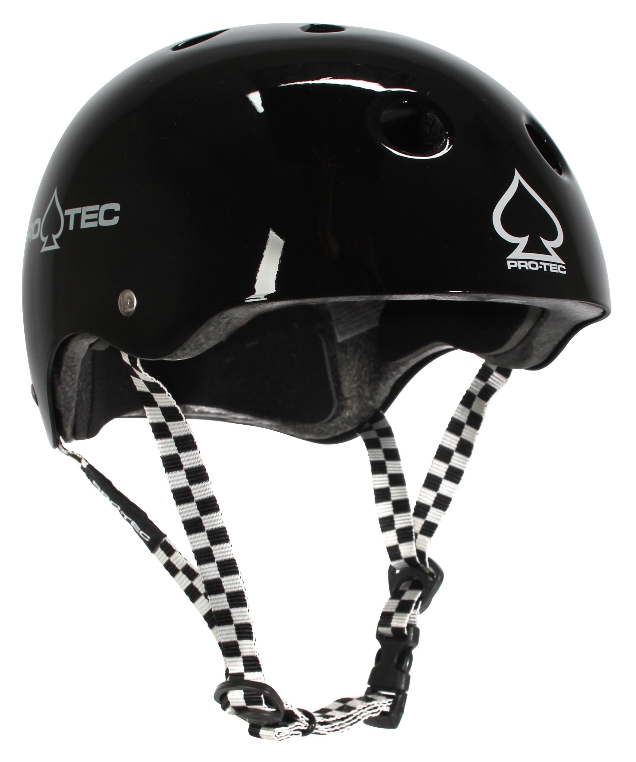 スケートボード PRO-TEC SKATE HELMET CLASSIC CERTIFIED Pro-Tec Classic Certified Hard Foam Black Checker XS