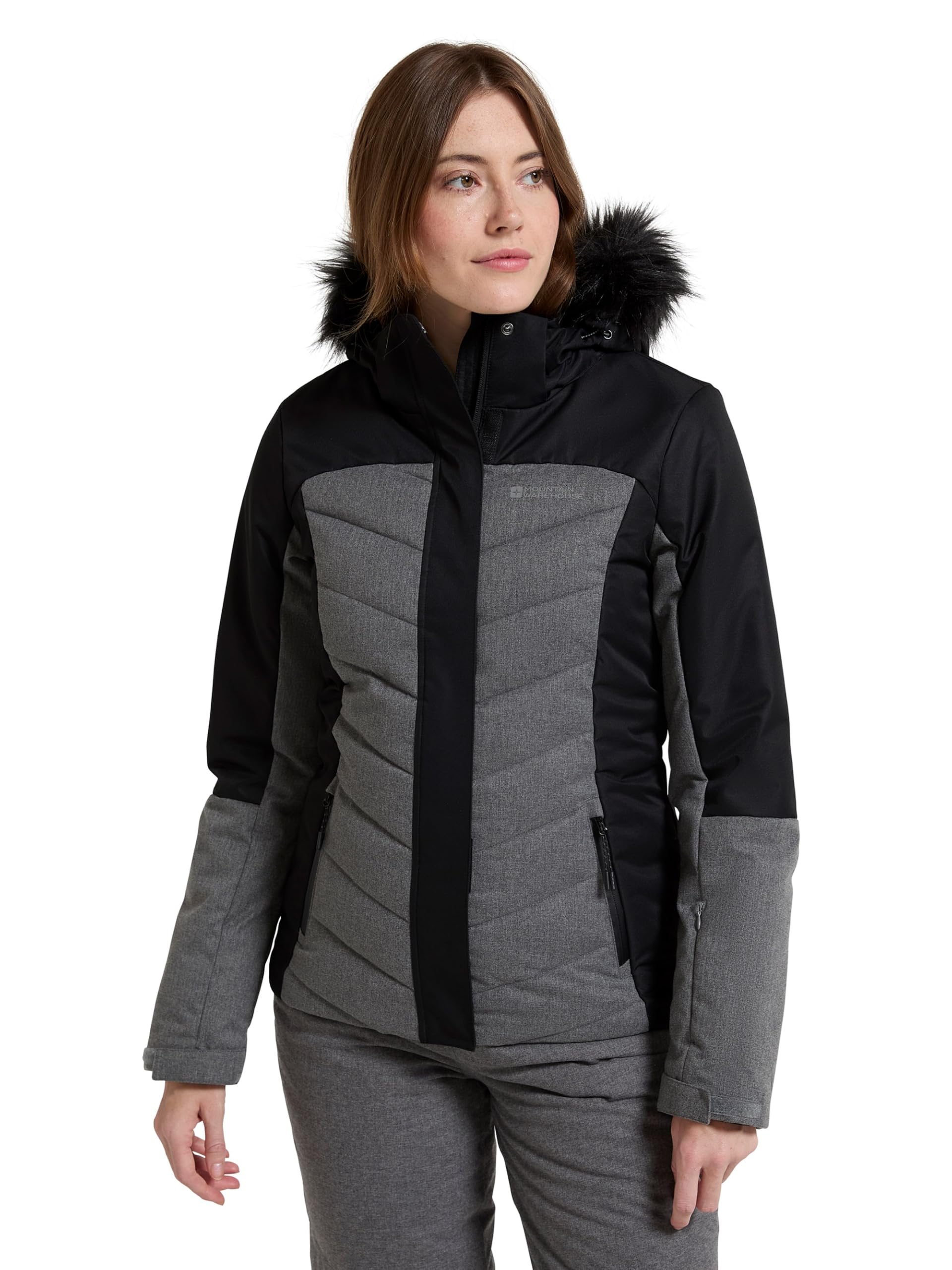 Pyrenees II Womens Padded Ski Jacket - Black