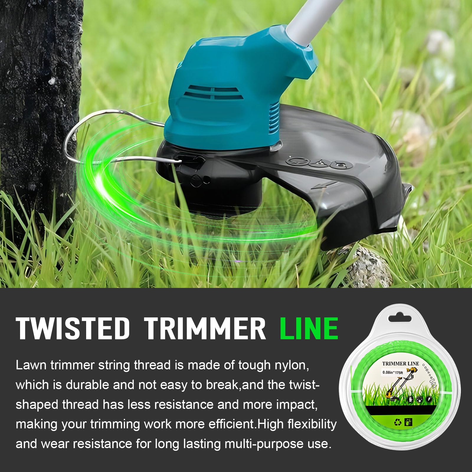 Amazon.com : CHAR YONG Twisted Trimmer Line T-03866 Replacement