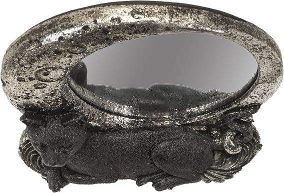 Pacific Giftware Moon Mirror with Iniquitous Black Cat