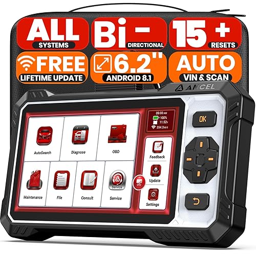 FX6100 OBD2 Bidirectional Scan Tool, All Systems Car Diagnostic Scanner