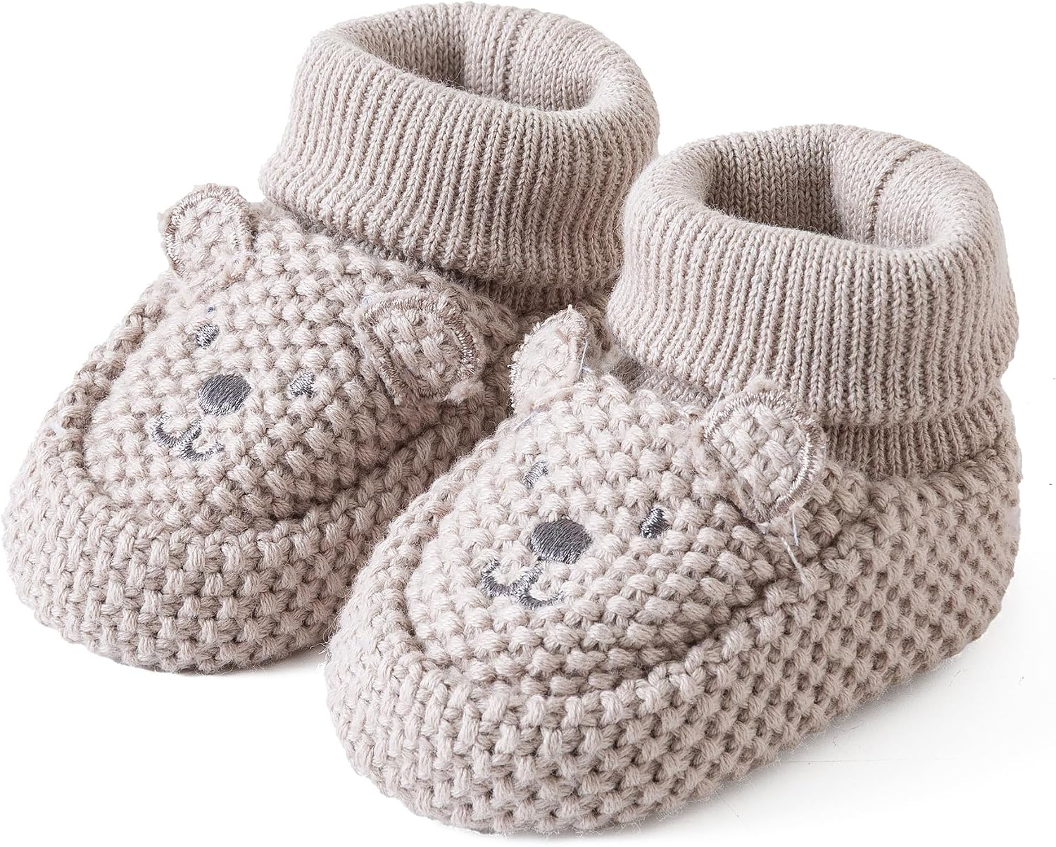 Jastore Newborn Baby Boys Girls Warm Booties Infant Cartoon Knit Soft Socks Shoes