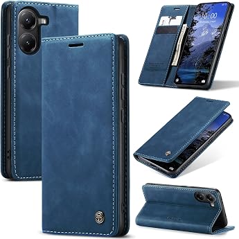 Azororo Mobile Phone Case for Xiaomi Poco X7 Pro 5G Case Premium Leather Flip Case Magnetic Pocket Card Slot Stand Function F