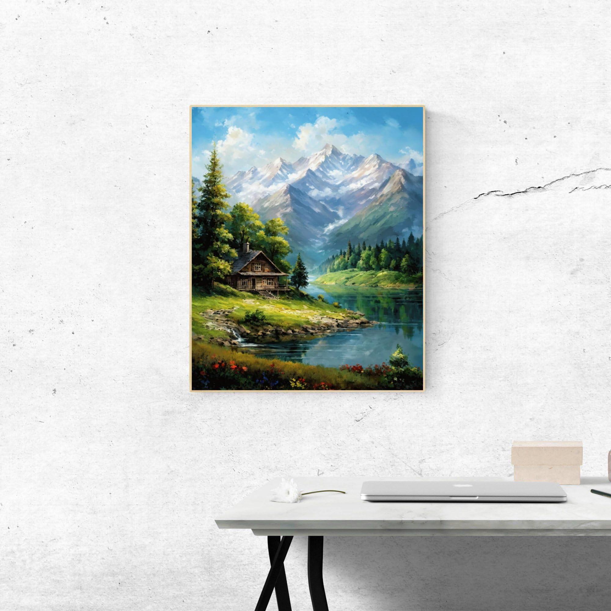 Amazon.com: Mountain Paint By Numbers Kit For Adults Landscape