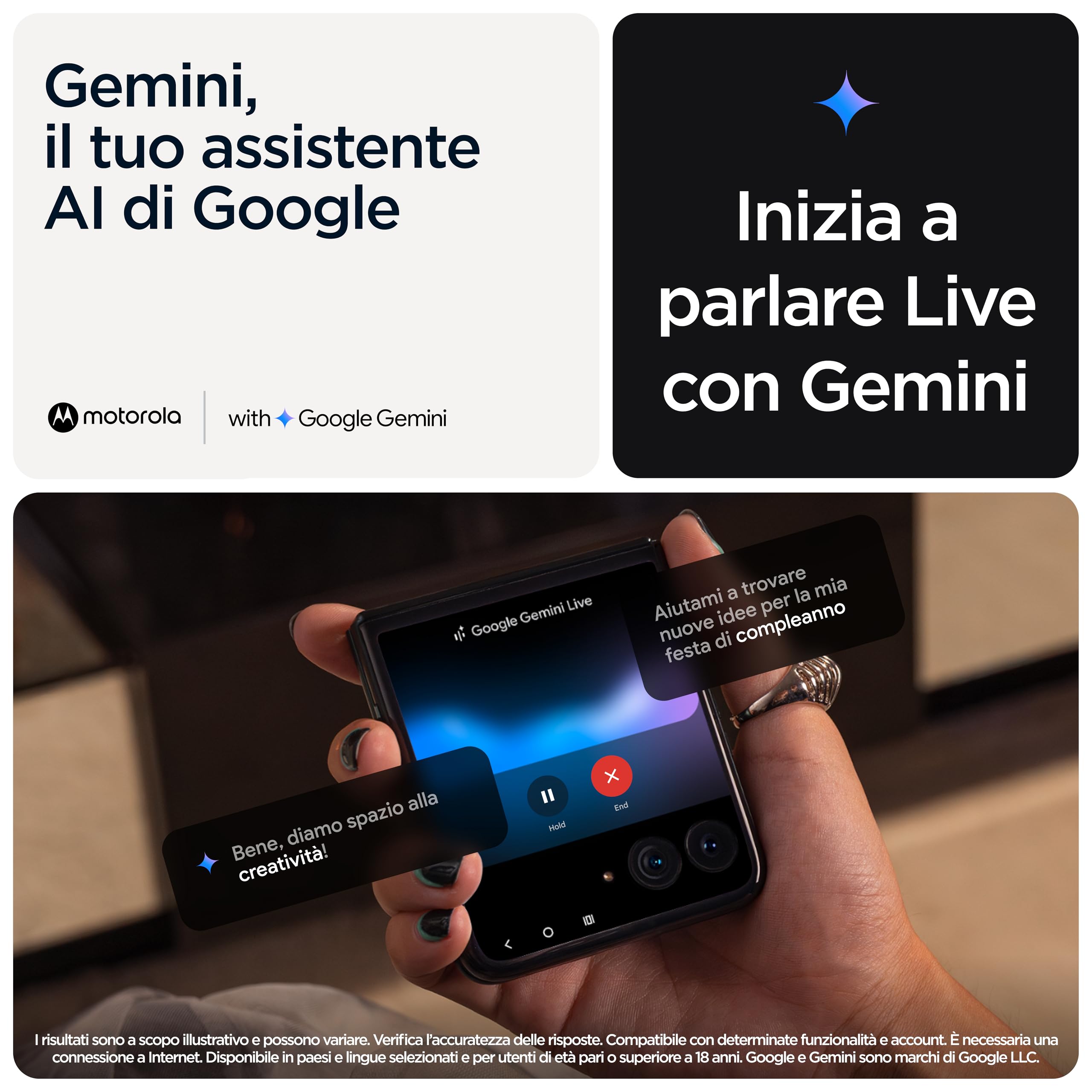 Motorola Razr 60 Ultra con Moto AI (16/512GB, 50+50MP, selfie 50MP, display esterno 4.0" interno 7" pOLED 165Hz, Qualcomm Snapdragon 8 Elite, 4700mAh, 5G, Dual SIM, Android 15) PANTONE Cabaret