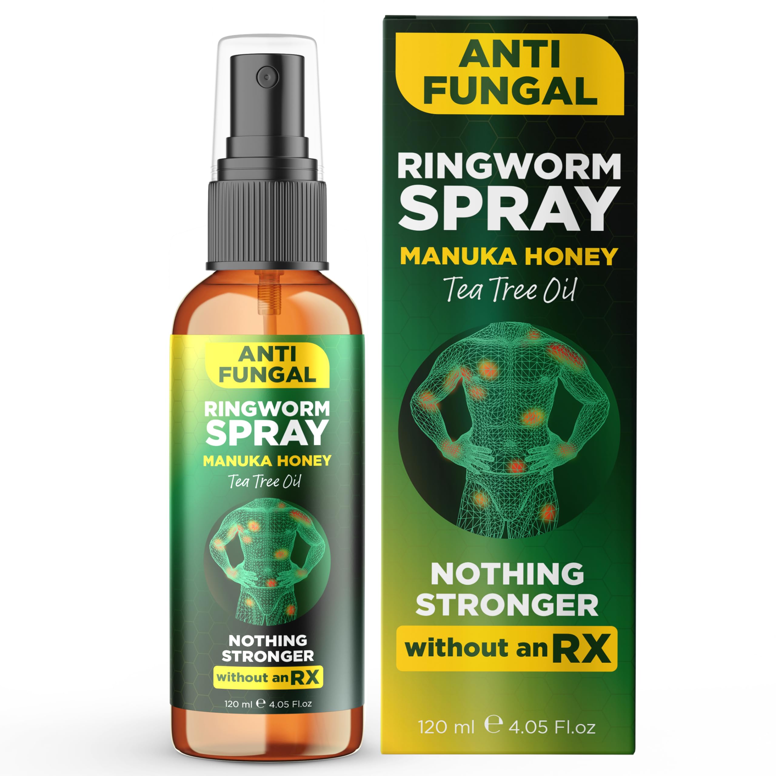 Ringworm Treatment for Humans Ringworm Spray for Jock Itch &amp; Itchy Skin