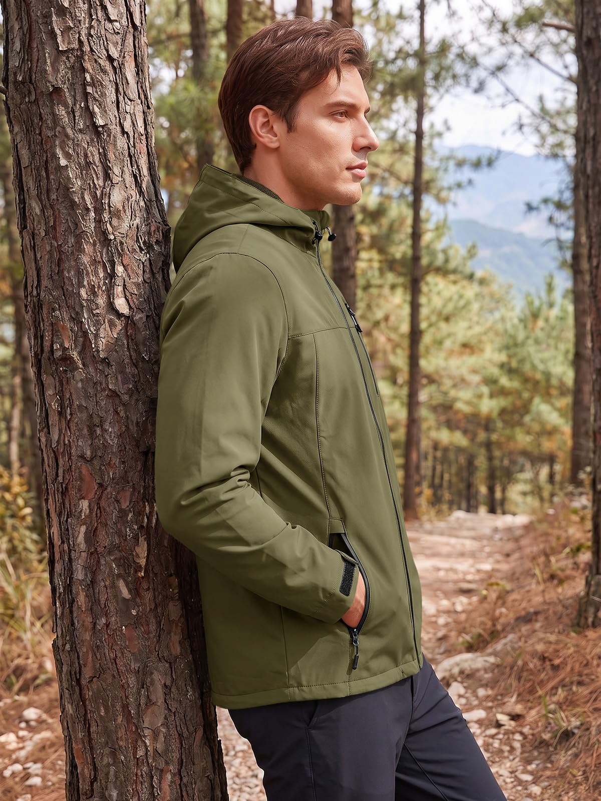 Runcati Veste softshell pour homme