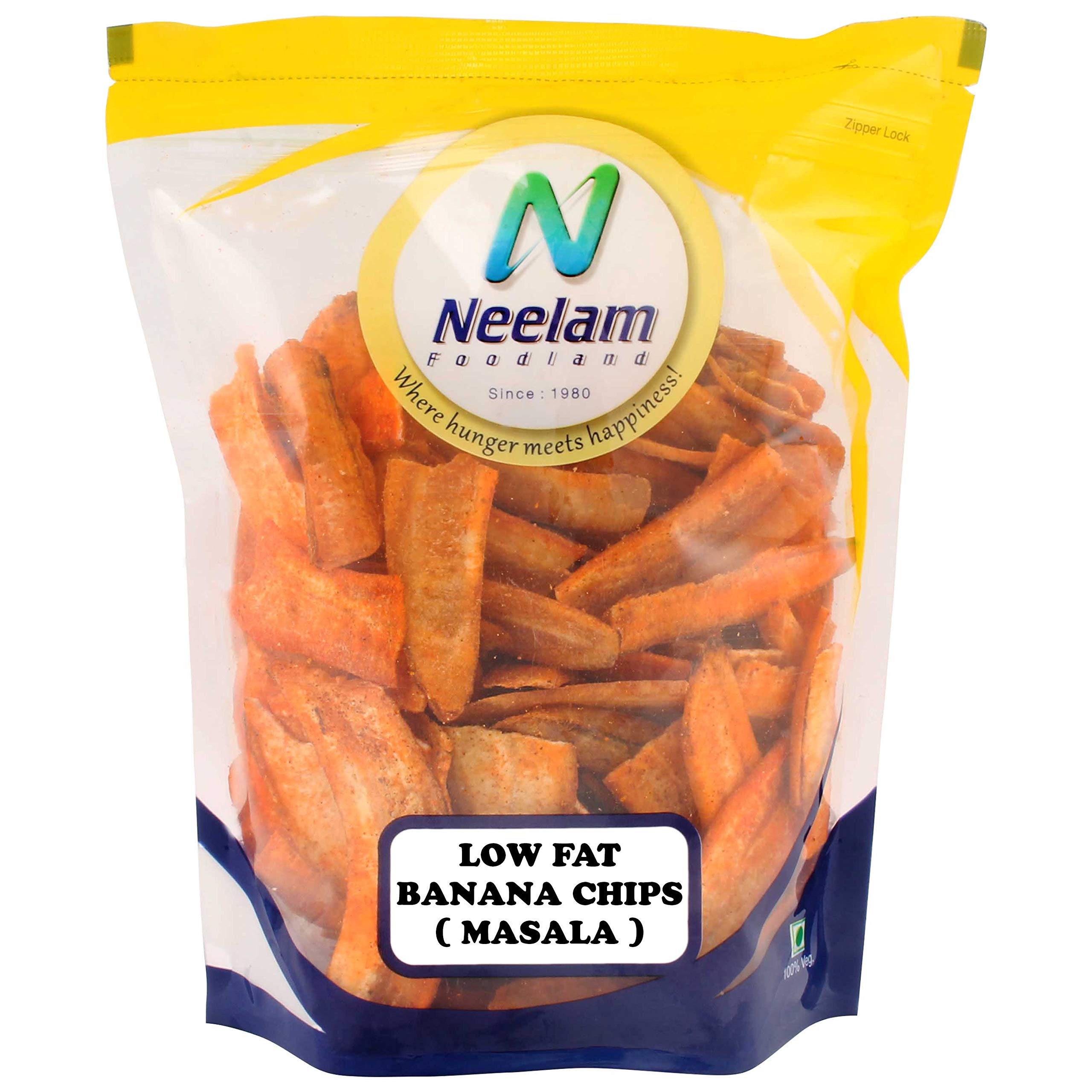 Neelam Foodland Low Fat Banana Chips Masala, 400g