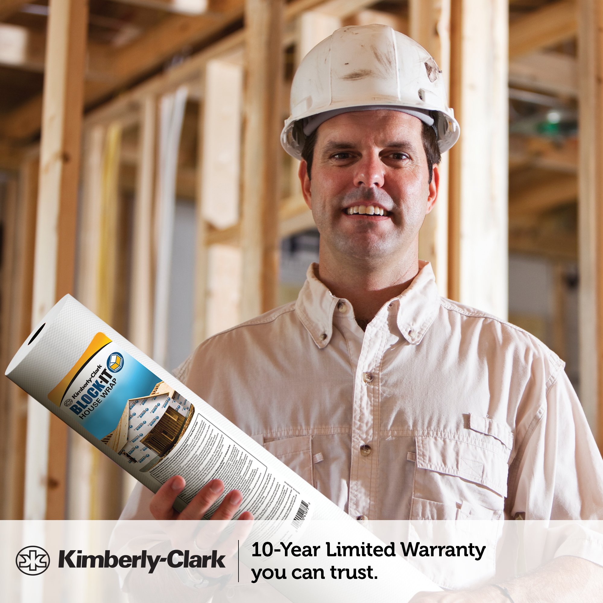 KimberlyClark 45431 BlockIT House Wrap 5' x 100' Buy Online in