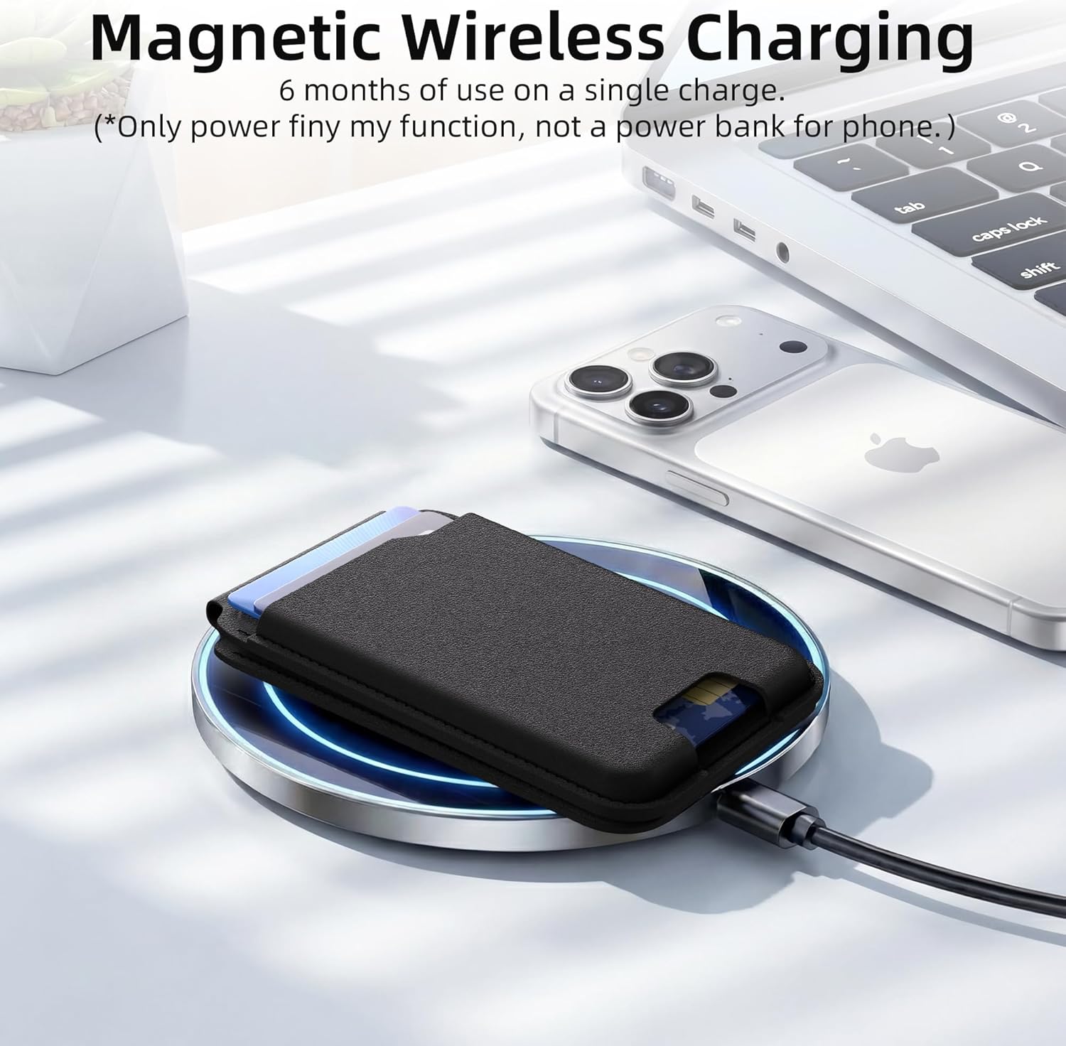 for MagSafe Wallet with Apple Find My,Strongest Magnetic 9 Cards Holder& Includes Magnetic Plate for All iPhones, Adjustable Stand, RFID Blocking for iPhone 17/16/15/14/13/12 Series (black) - Image 6