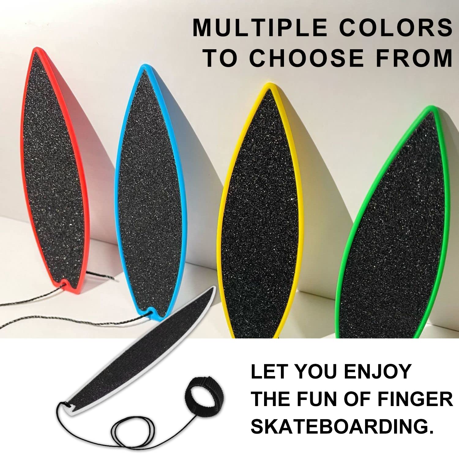 Veelkleurige Mini Vinger Surfplank Voor Kinderen Tieners Volwassenen Duurzame 5 Stuks Toets