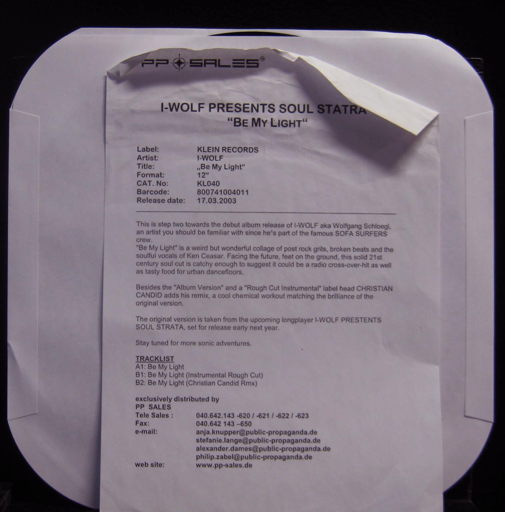 Presents Soul Strata - Be My Light