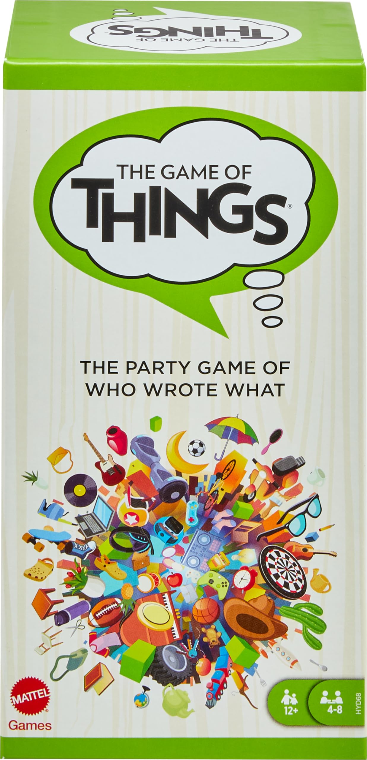 Mattel Games The Game of Things for Teens & Adults, Board Game for Family Night with Erasable Boards & Wet Erase Markers