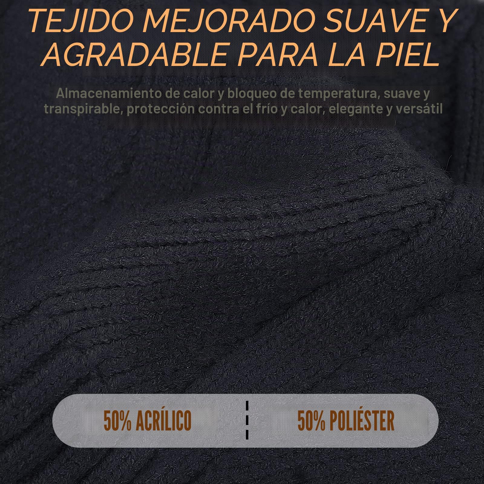 HASAGEI Gorros de Punto, Gorro Beanie para Hombre y Mujer, Diseño Clásico Moderno y Suave y Elástico, Unisex