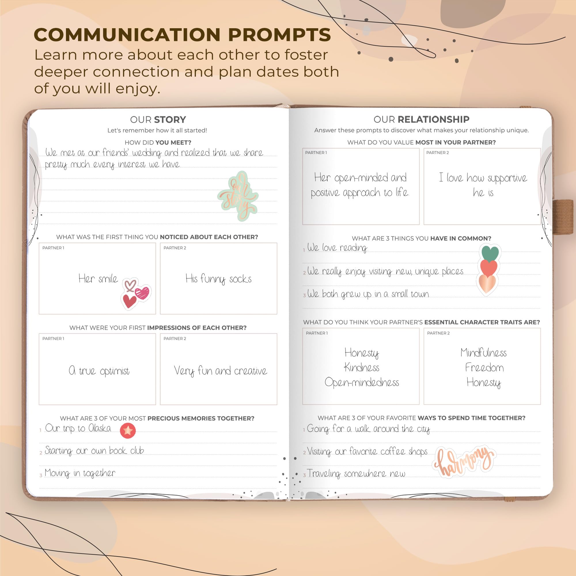 Clever Fox Couple’s Journal, Couples Date Night, Activity & Journaling Workbook - Image 3