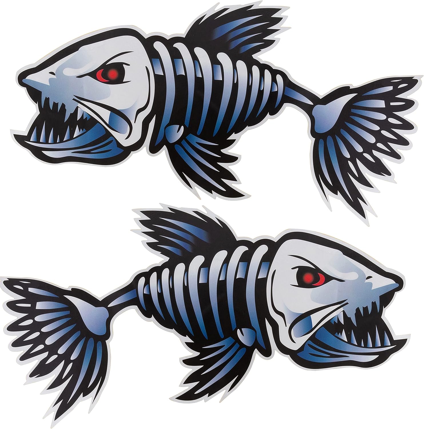 Fish Skeleton Waterproof Decal – 2Pcs Vinyl Sticker (12 inch x 6 inch Each ) for Kayak, Fishing Boat, Car, Truck, Canoe,Pontoon Fish Skeleton Waterproof Decal – 2Pcs Vinyl Sticker (12 inch x 6 inch Each ) for Kayak, Fishing Boat, Car, Truck, Canoe,Pontoon