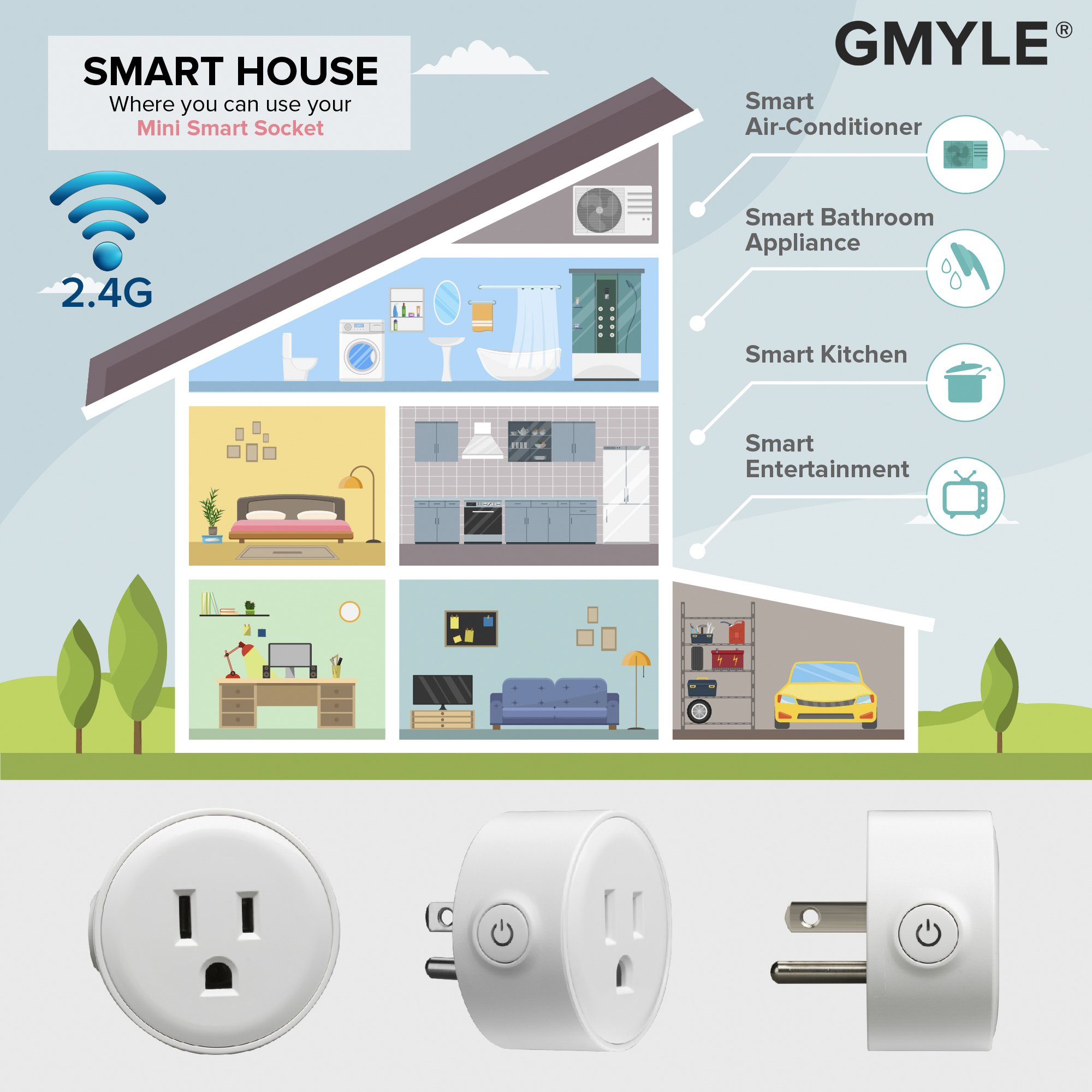gmyle smart plug google home