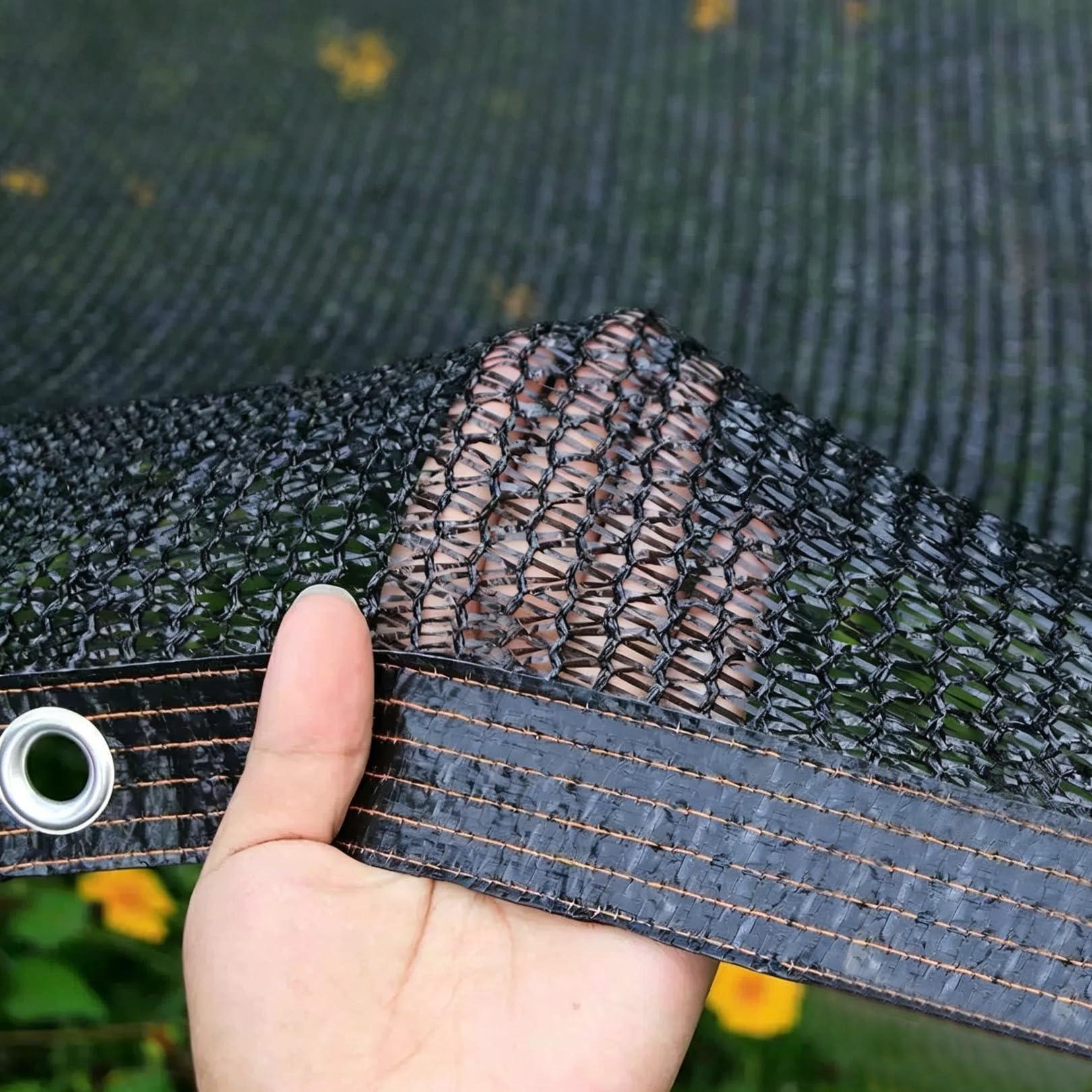 Schattiernetz Schwarz 60-70% Beschattung Sonnenschutznetz für Garten 8x10m