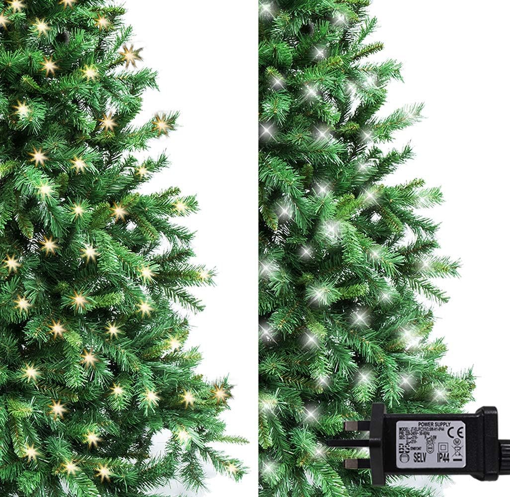 ANSIO Fairy Lights 100 LED 10 m 2in1 Warm White and Bright/Cool White