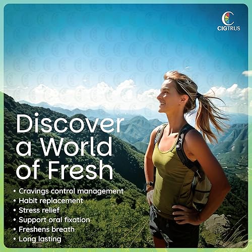 Miniatura 7 de Cigtrus Inhalador sin humo para dejar de fumar, natural, sin nicotina, sin vapor y no eléctrico, ayuda a frenar los antojos y la fijación oral, 1