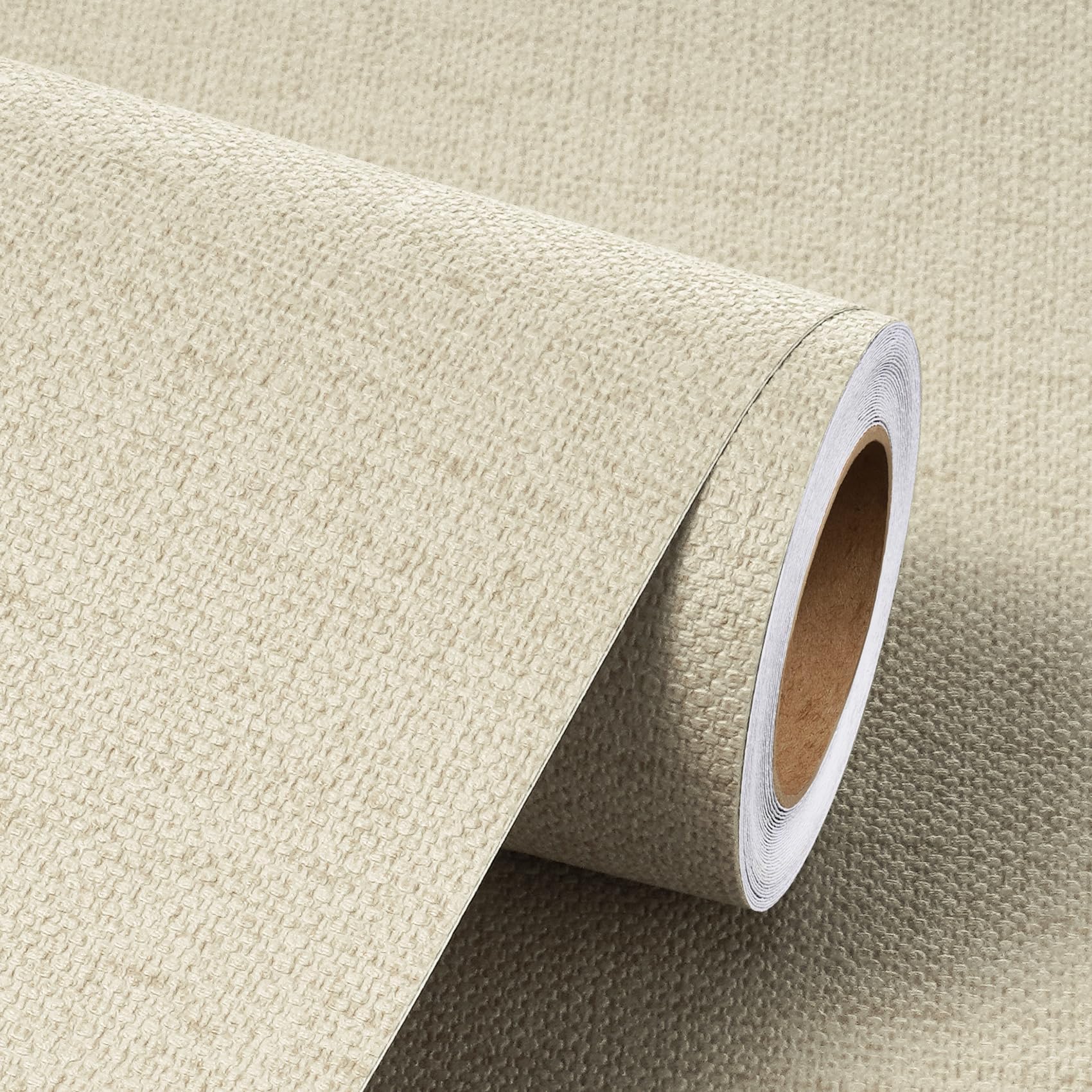 Papel tapiz extraíble crema para crear una guardería acogedora y un baño elegante