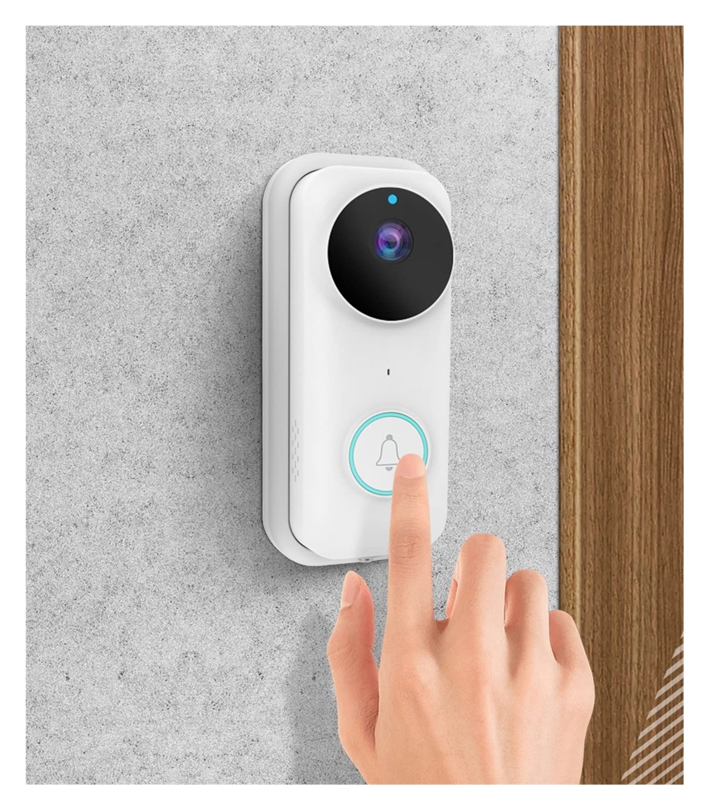 Wideodomofon, Bezprzewodowy Dzwonek Do Drzwi Dingdong Tuya Inteligentny Wizualny Domofon Monitoring HD Kamera Noktowizyjna Wideo Zdalny Inteligentny Dzwonek Do Drzwi