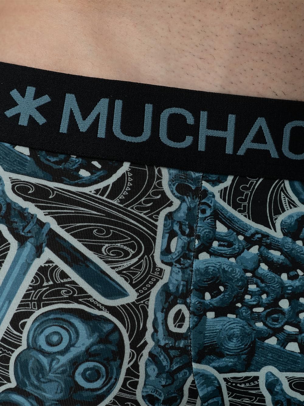 Muchachomalo Uomo Trunks 3-Pack, Fantasia, Cotone, Fascia Elastica