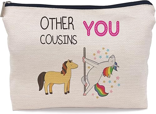 Lacosu Regalos para primos, bolsa de maquillaje cosmética para primos, bolsa de maquillaje para otros primos y yo, regalos para primos para mujeres