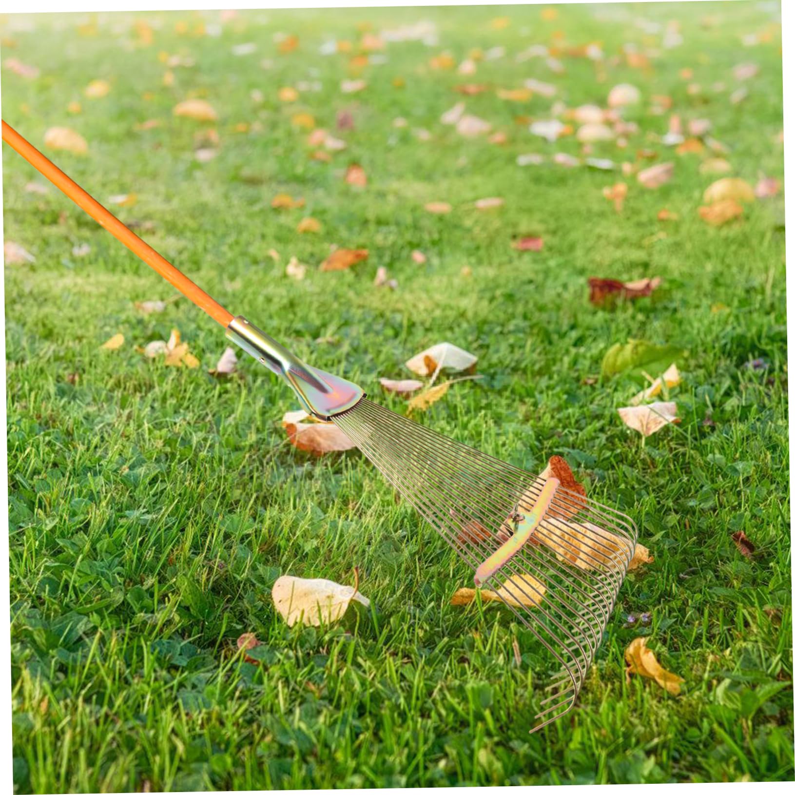 UPKOCH Hochleistungs Handrechen aus Hochkohlenstoffstahl für Gartenarbeit und Rasenpflege mit Robusten Drahtzinken für Obstbäume und Gemüsebeete