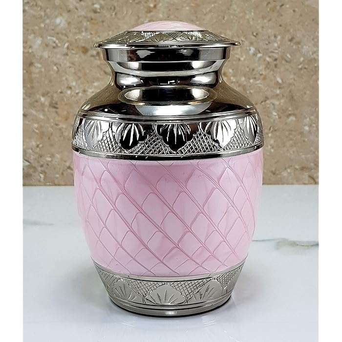 Buy eSplanade Brass Cremation urn Memorial Container Jar Pot Small