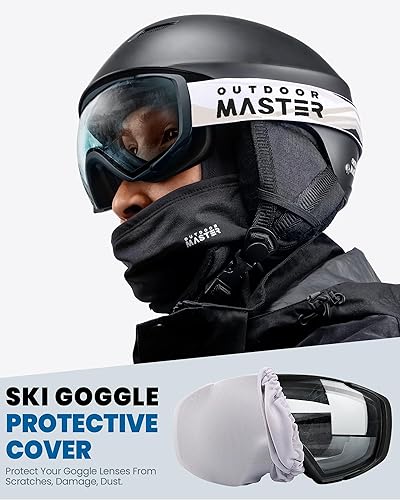 Miniatura 6 de OutdoorMaster  Gafas de esquí para snowboard con cubierta, OTG, anti-empañamiento para hombres y mujeres