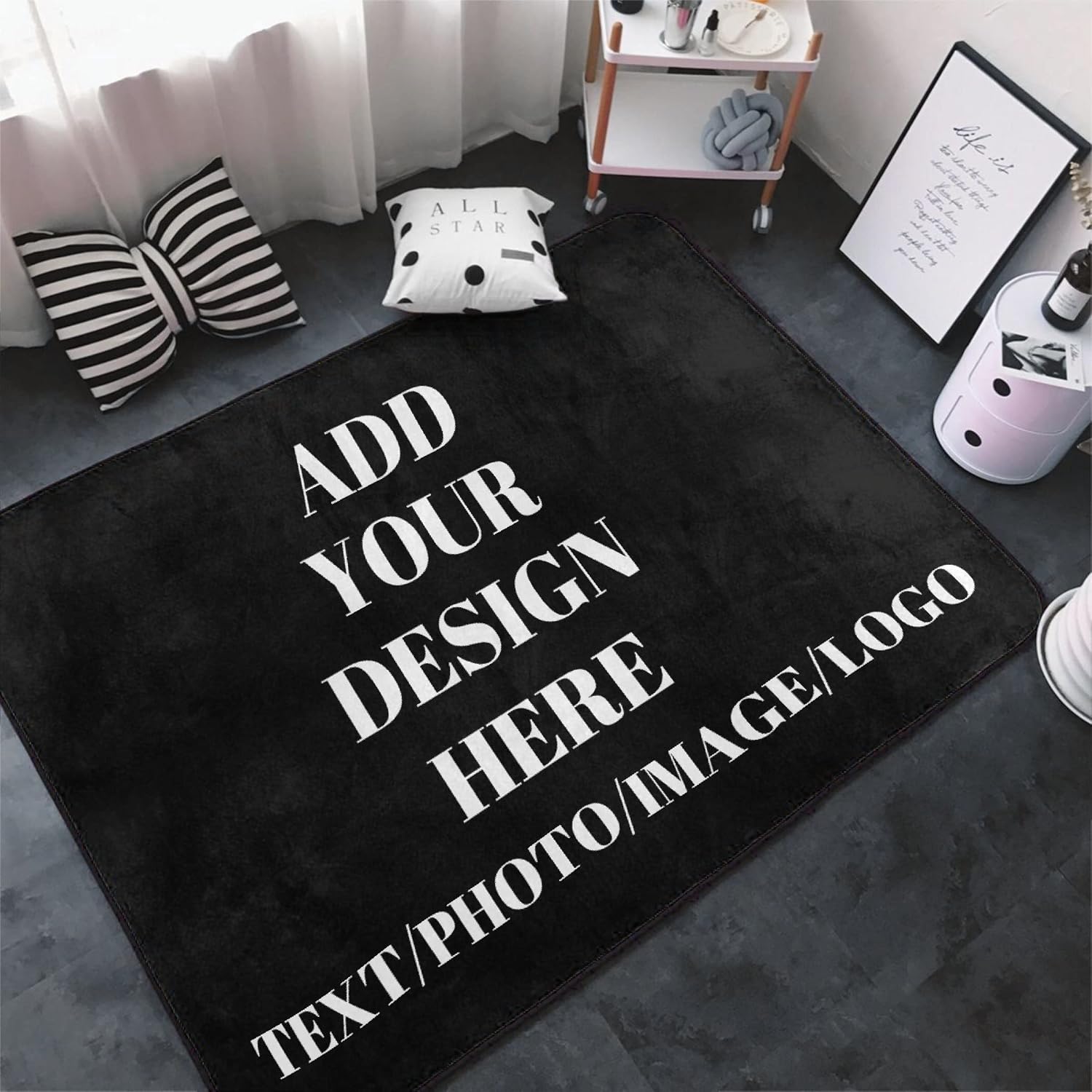 Custom Imprinted Rugs Amazon.com: Custom Rug Personalized Add Logo Image Rugs and Mats ...