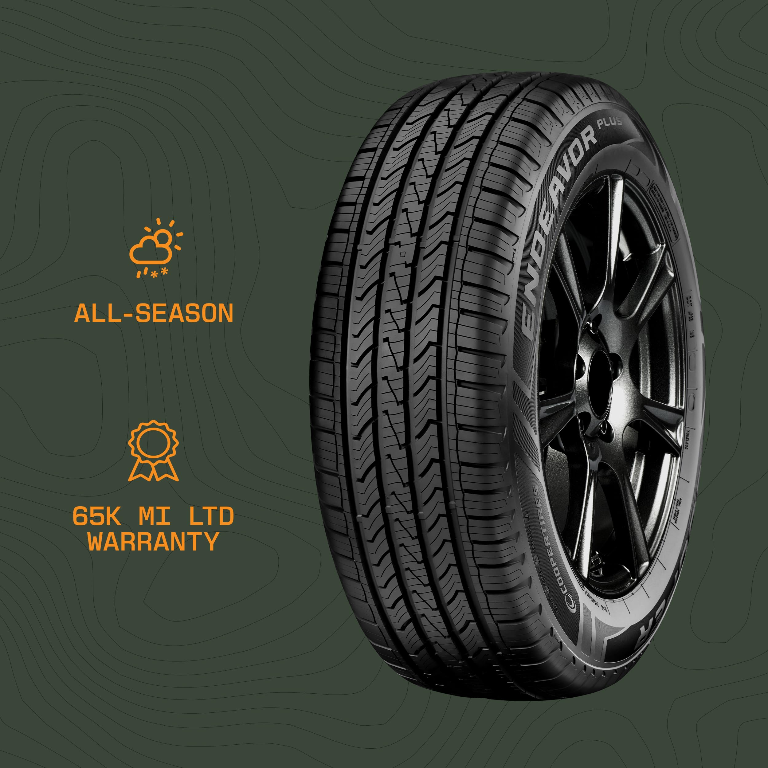 Amazon.com: Cooper Endeavor Plus All-Season 235/60R18XL 107V Tire