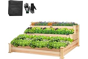 Innovative VIVOSUN 3-Tier Wooden Raised Garden Beds for Outdoor Spaces: Optimal Gardening Solutions Unleashed