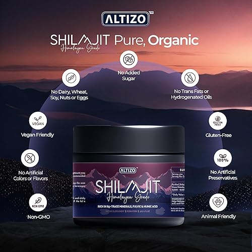 Miniatura 5 de Resina pura de Shilajit del Himalaya, orgánica, 1.06 oz - Grado dorado para hombres y mujeres, con más de 85 oligominerales, ácido fúlvico y ácido