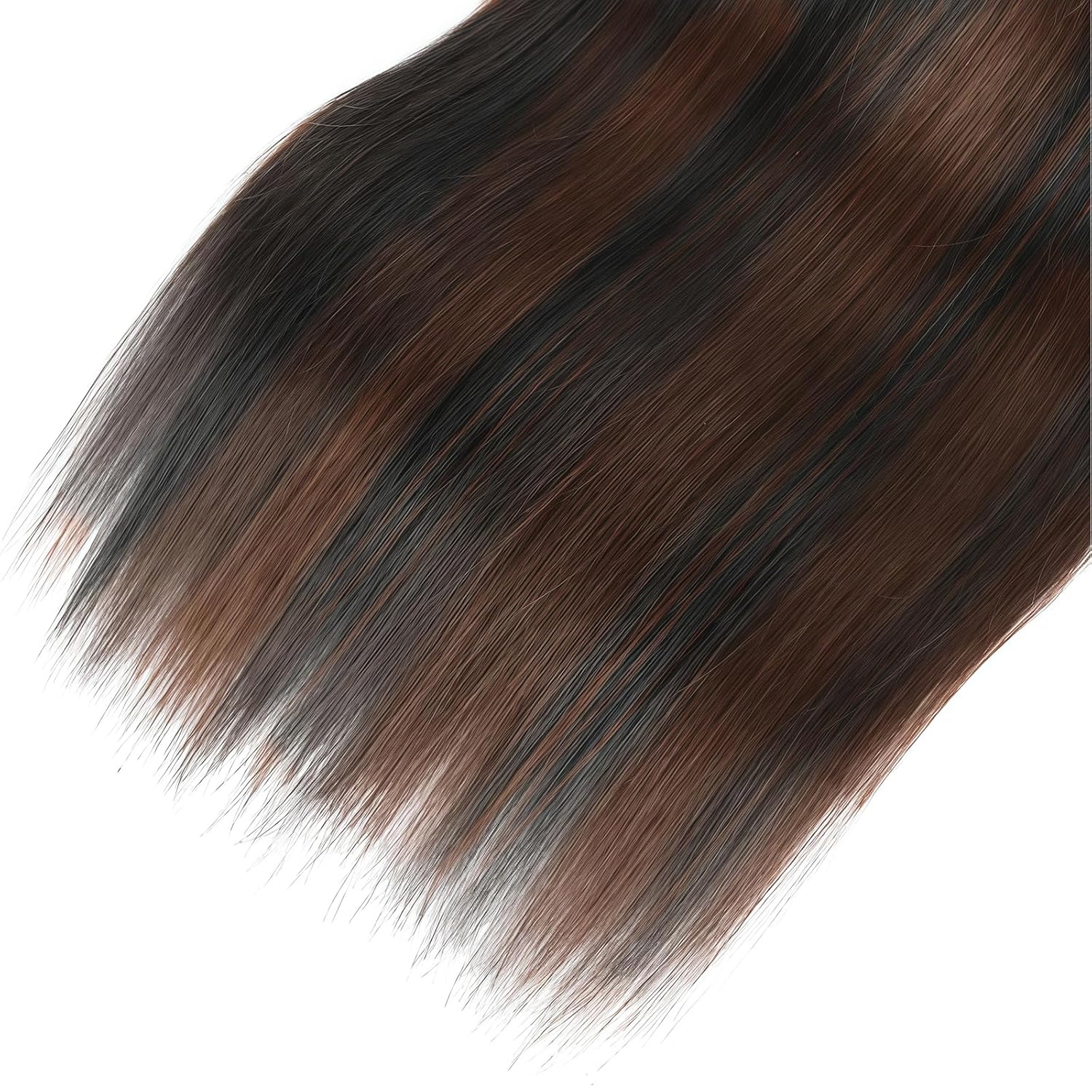 P1B/30 Highlight Straight Human Hair Bundles Brazilian Virgin Remy Hair Weave Double Weft Natural Black Brown Ombre 3 Bundles 16 18 20 Inch