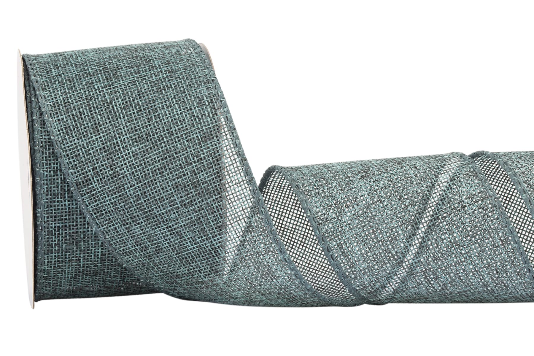 Zofrud Teal Burlap Ribbon - 64mm x 9M