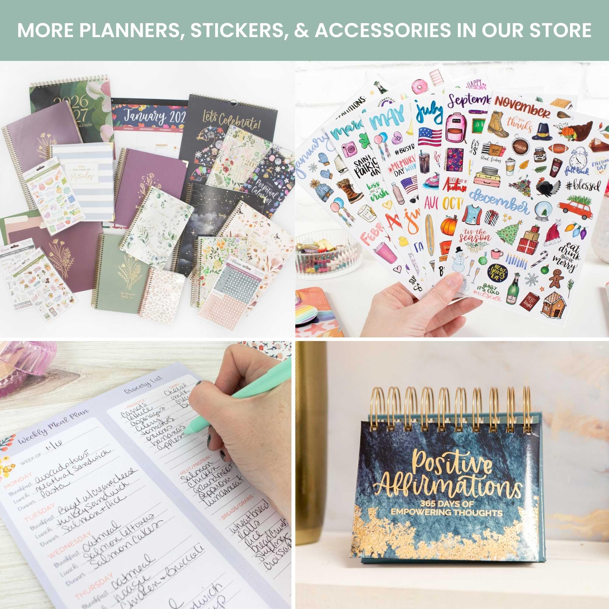 bloom daily planners 2026 Planner (January - December) Calendar Year Organizer - 5.5” x 8.25” - Weekly & Monthly Agenda Book with Stickers & Bookmark - Good Things Are Coming