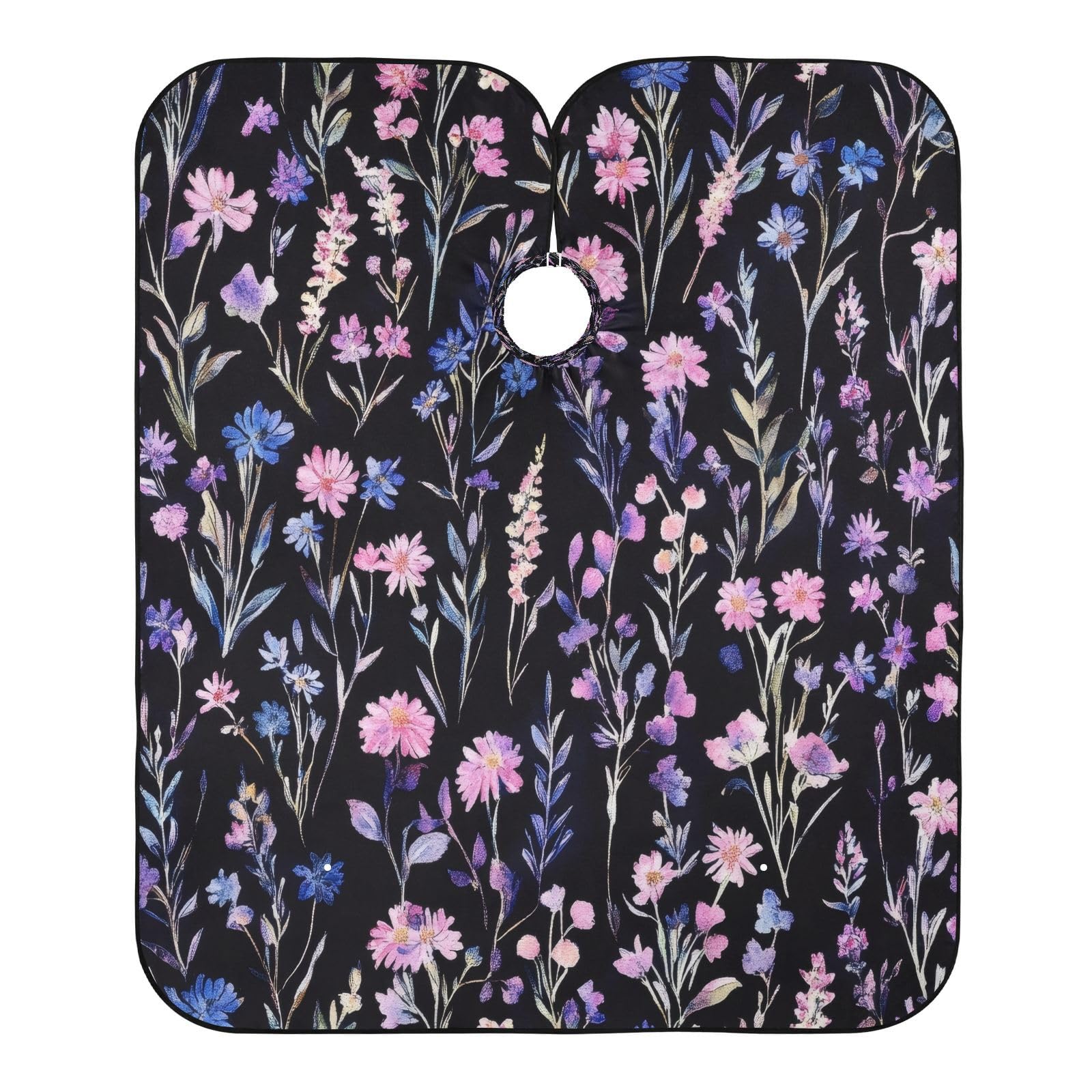 Takiito Floral Pattern Barber Cape for Men, Waterproof Haircut Cape Hairdressing Cape Beard Apron Cape for Salon Home Use, 55x65 in