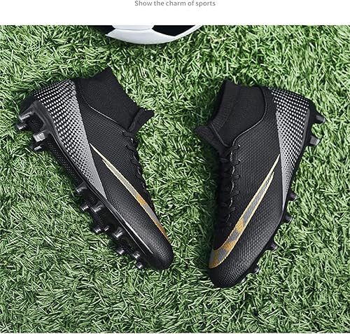 Miniatura 3 de MDPCX Zapatos de fútbol unisex competitivos para hombres y mujeres, para interiores y exteriores, botas de fútbol atlético, césped, equipo Mundial,