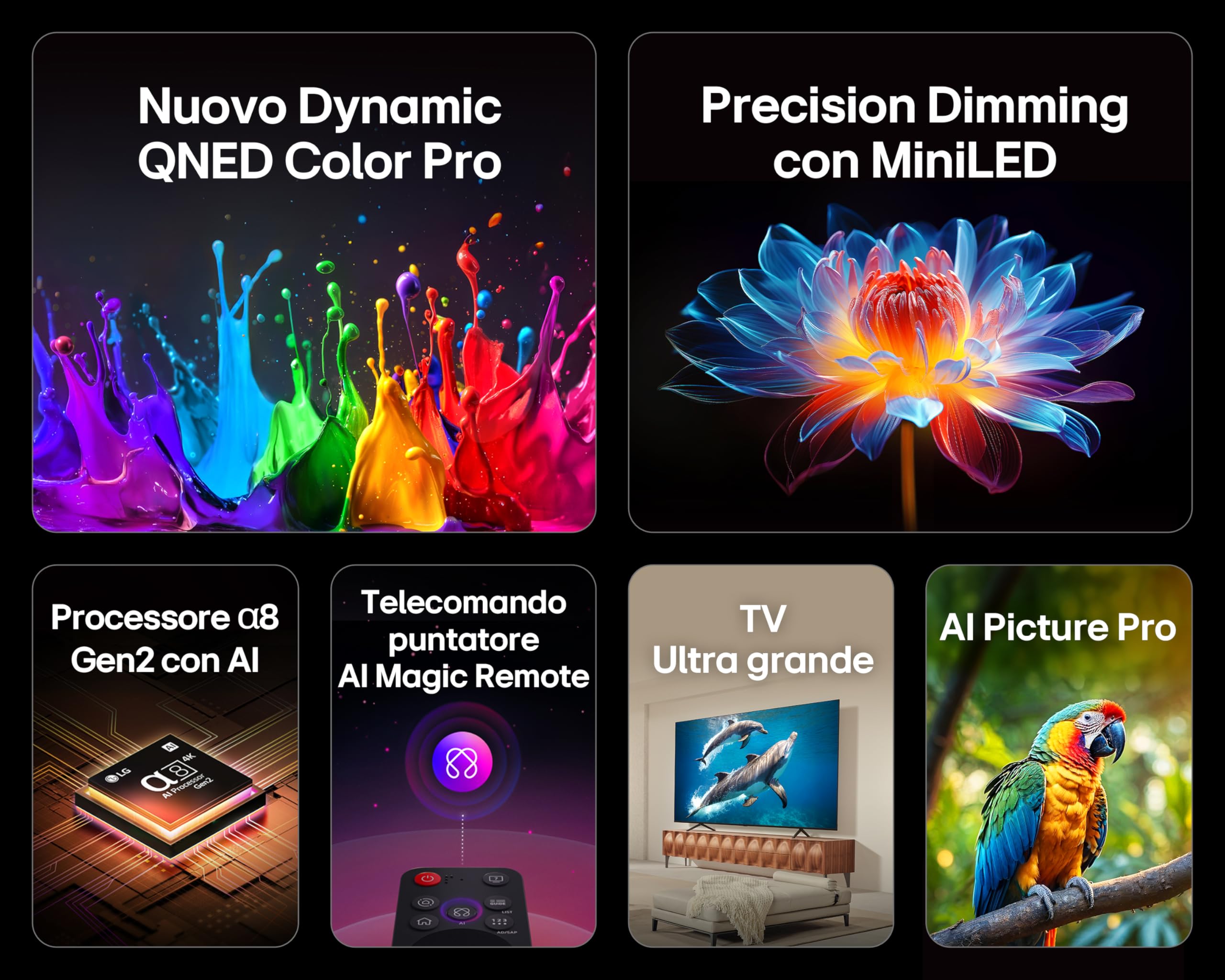 QNED evo AI 100 Inch 4K Smart TV 2025 - Dettaglio