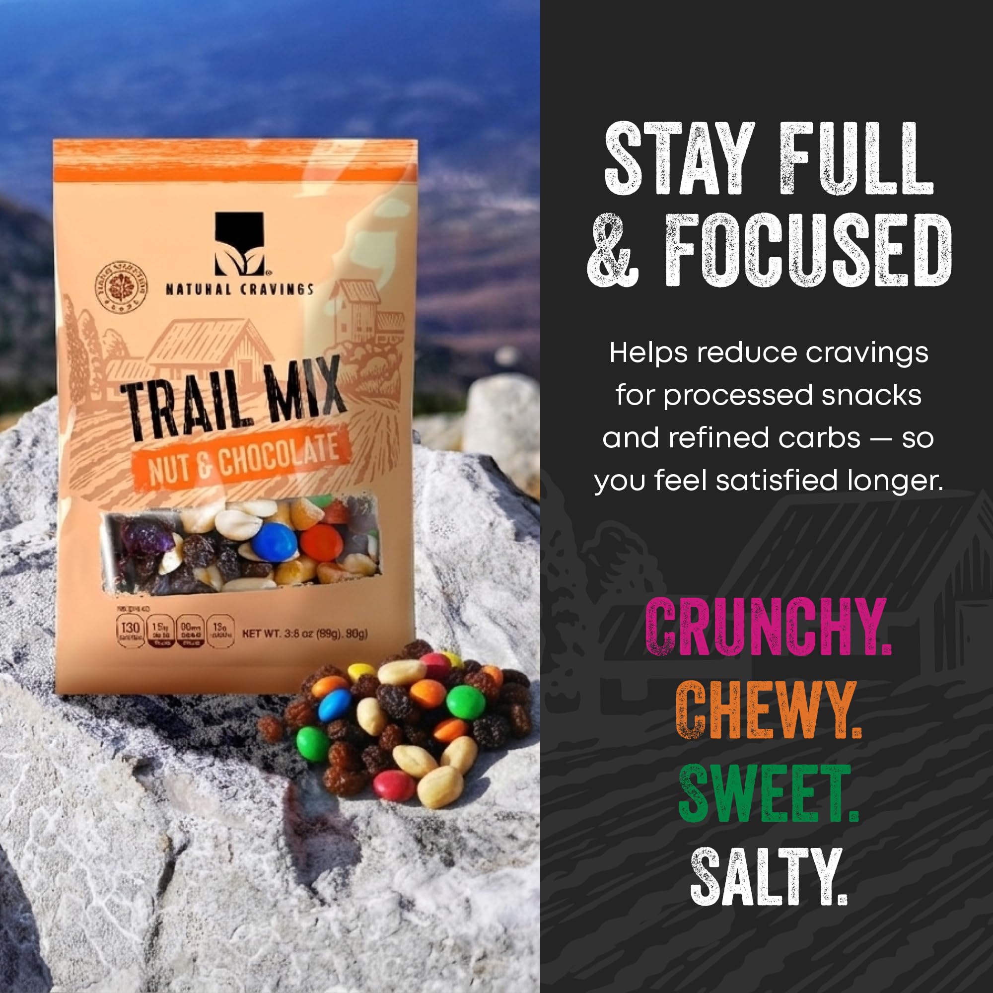 Amazon.com: Natural Cravings 24oz Trail Mix Bulk Family Size Bag